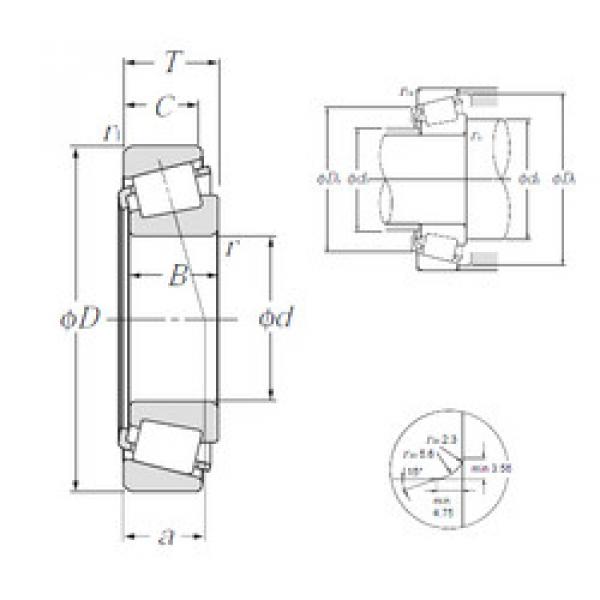 tapered roller dimensions bearings 4T-LM300849/LM300811 NTN #1 image