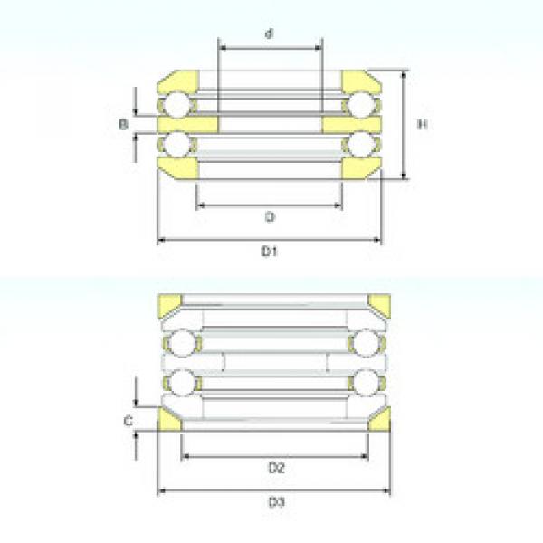 thrust ball bearing applications 54308 U 308 ISB #1 image