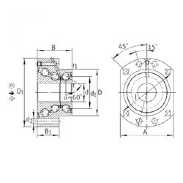 thrust ball bearing applications DKLFA30110-2RS INA #1 image