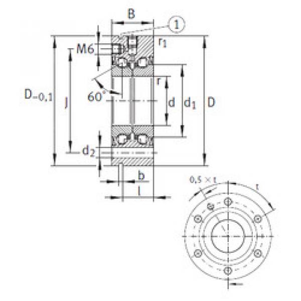 thrust ball bearing applications ZKLF3080-2Z INA #1 image