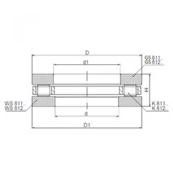thrust ball images bearings 81104 ISO #1 image