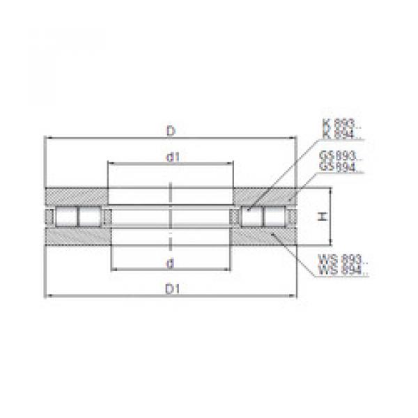thrust ball images bearings 89316 ISO #1 image