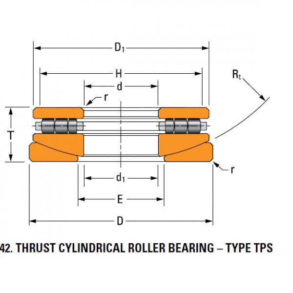 TPS thrust cylindrical roller bearing 40TPS114 #2 image