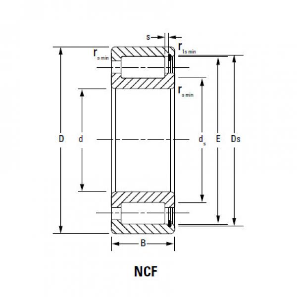CYLINDRICAL ROLLER BEARINGS FULL COMPLEMENT NCF NCF2922V #4 image