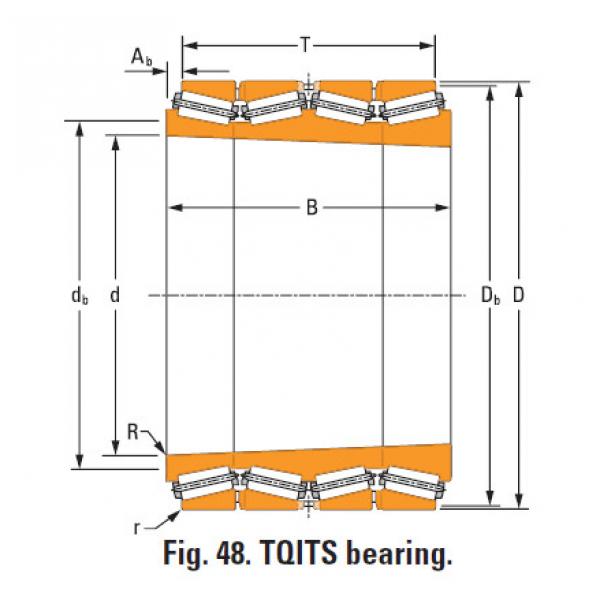 four-row tapered roller Bearings tQitS lm533730T lm533710d double cup #1 image