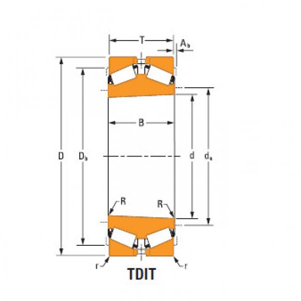 TdiT TnaT two-row tapered roller Bearings m255449Td m255410 #2 image
