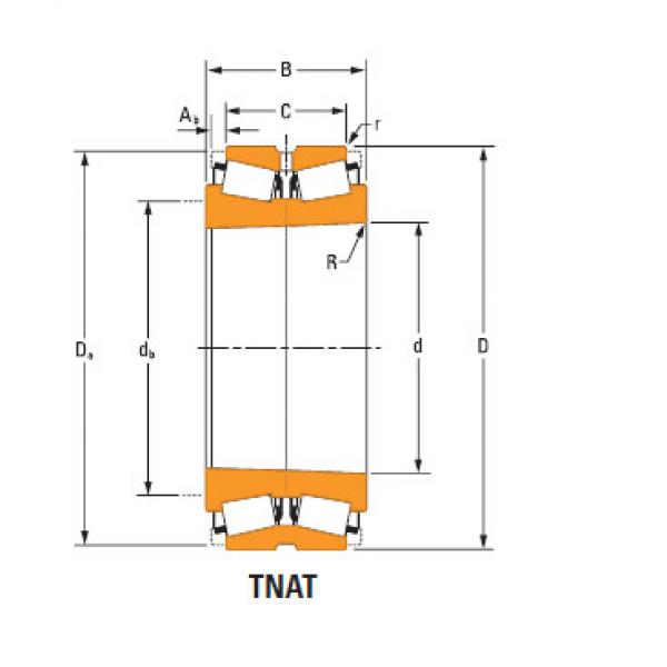 TdiT TnaT two-row tapered roller Bearings Hm256839Ta-Hm256849Ta Hm256810dc #2 image