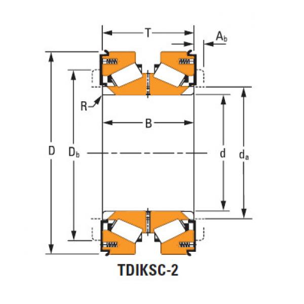 tdik thrust tapered roller bearings H228643dw H228610 #1 image