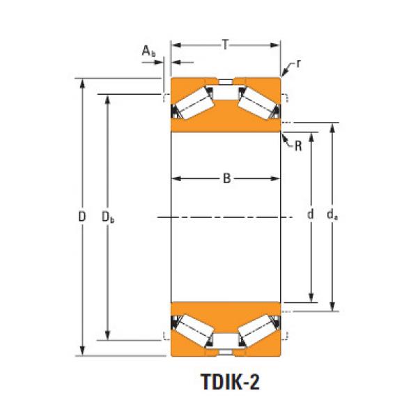 tdik thrust tapered roller bearings Hm959649d Hm959618 #1 image