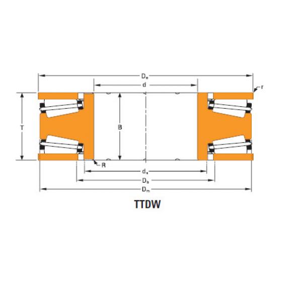 TTdFlk TTdW and TTdk bearings Thrust race double d-3637-a #1 image