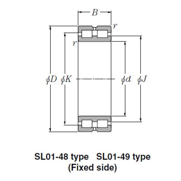 SL Type Cylindrical Roller Bearings NTN SL01-4852 #1 image