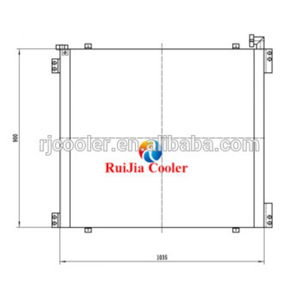 PC360 PC360-7 oil cooler radiator heat exchanger supplier for excavator 207-03-71641 #1 image