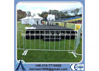 factory high quality hot sale good price durable and anti-rust used hot dipped gal metal Crowed Control Barrier event barrier #3 image