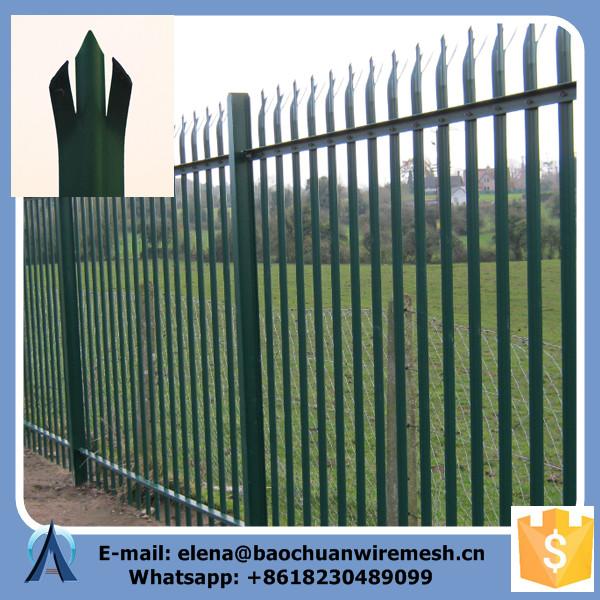 Rails 40 mm x 40 mm Steel Palisade Fence #1 image